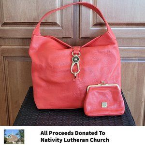 Dooney & Bourke Purse + Matching Wallet (Orange)